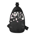 Falling Casino Card Print Sling Bag