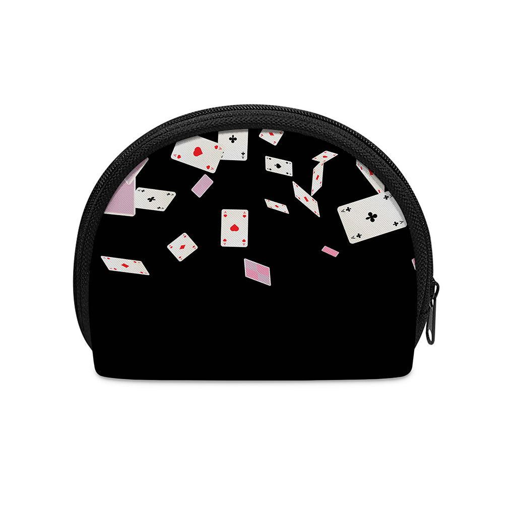 Falling Casino Card Print Coin Purse