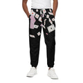 Falling Casino Card Print Cotton Sweatpants