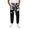 Falling Casino Card Print Cotton Pants