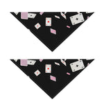 Falling Casino Card Print Dog Bandana