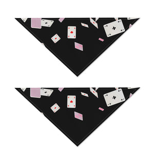 Falling Casino Card Print Dog Bandana