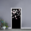 Falling Casino Card Print Door Sticker