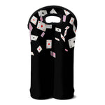 Falling Casino Card Print Double Neoprene Wine Tote
