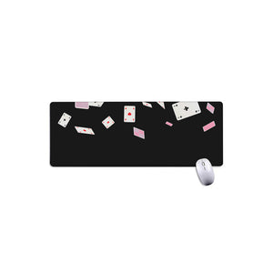 Falling Casino Card Print Extended Mouse Pad