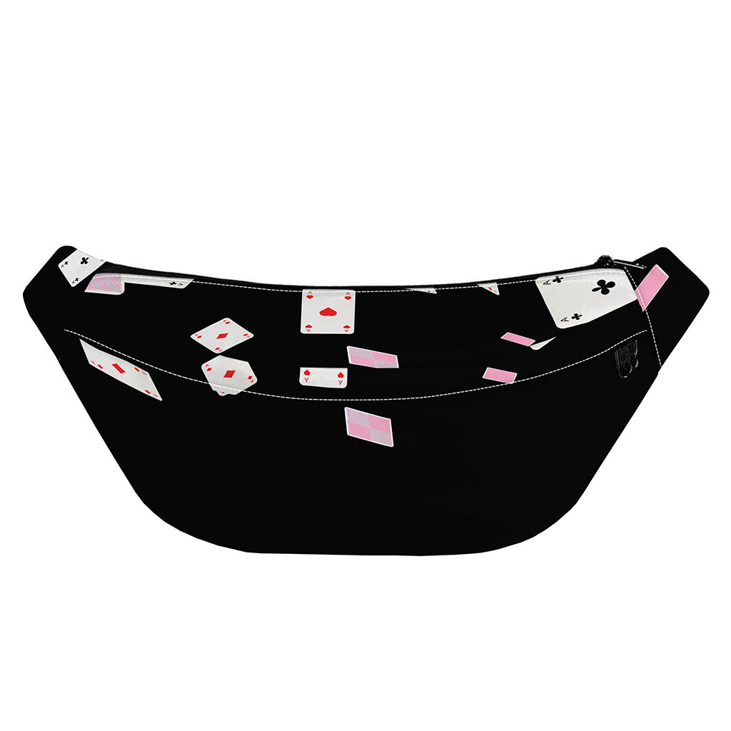 Falling Casino Card Print Fanny Pack