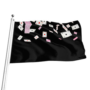 Falling Casino Card Print Flag