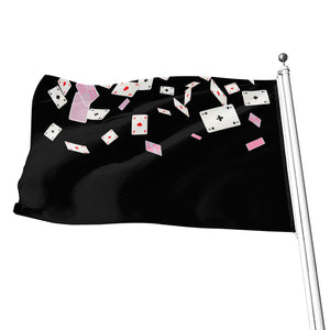 Falling Casino Card Print Flag