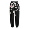 Falling Casino Card Print Fleece Lined Knit Pants