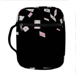 Falling Casino Card Print Front Pocket Bible Bag