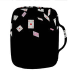 Falling Casino Card Print Front Pocket Bible Bag