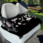 Falling Casino Card Print Golf Cart Seat Cover