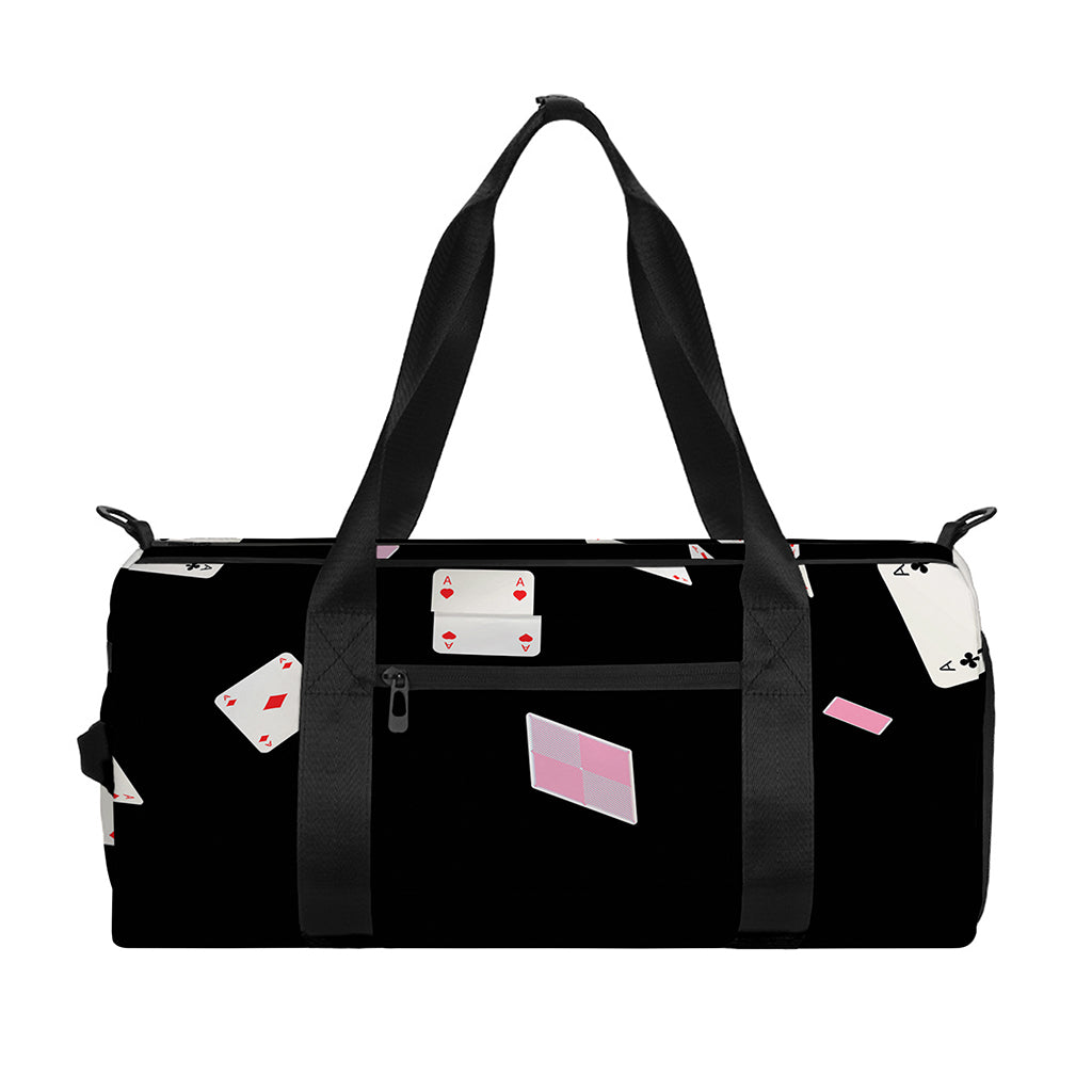 Falling Casino Card Print Gym Bag