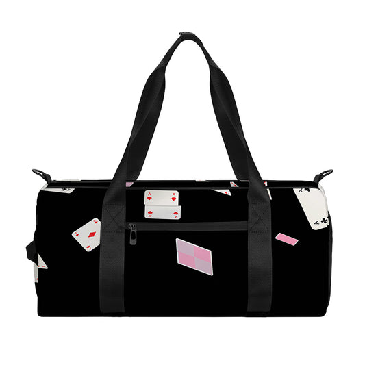 Falling Casino Card Print Gym Bag
