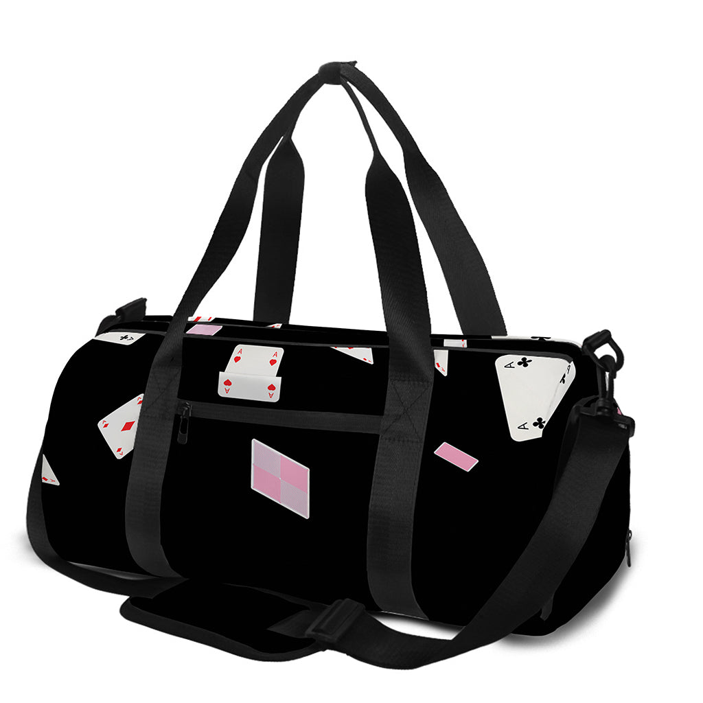 Falling Casino Card Print Gym Bag