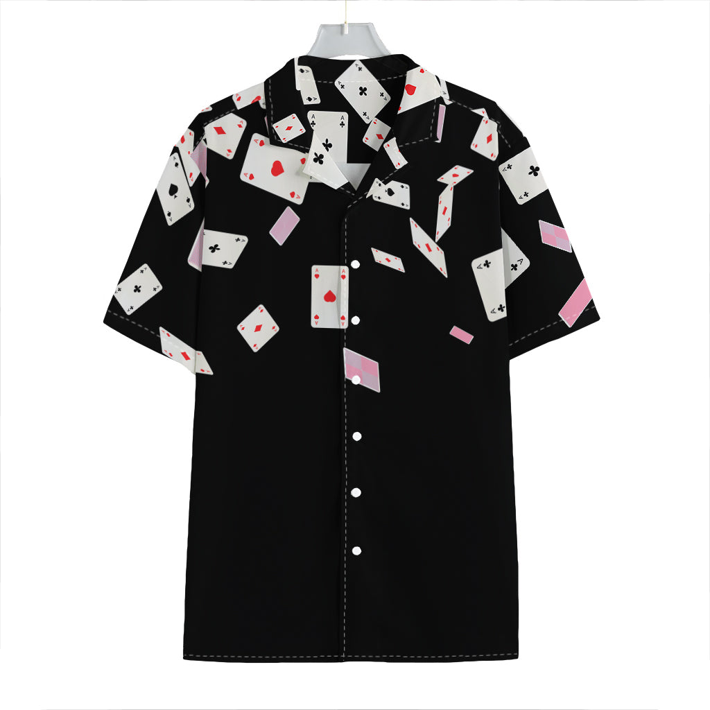 Falling Casino Card Print Hawaiian Shirt