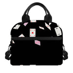 Falling Casino Card Print Insulated Lunch Bag