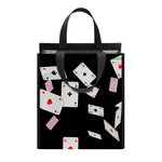 Falling Casino Card Print Insulated Lunch Tote