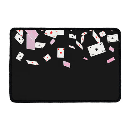 Falling Casino Card Print Kitchen Mat