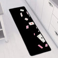 Falling Casino Card Print Long Kitchen Mat