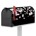 Falling Casino Card Print Mailbox Cover