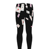 Falling Casino Card Print Men's leggings