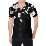 Falling Casino Card Print Men's Shirt