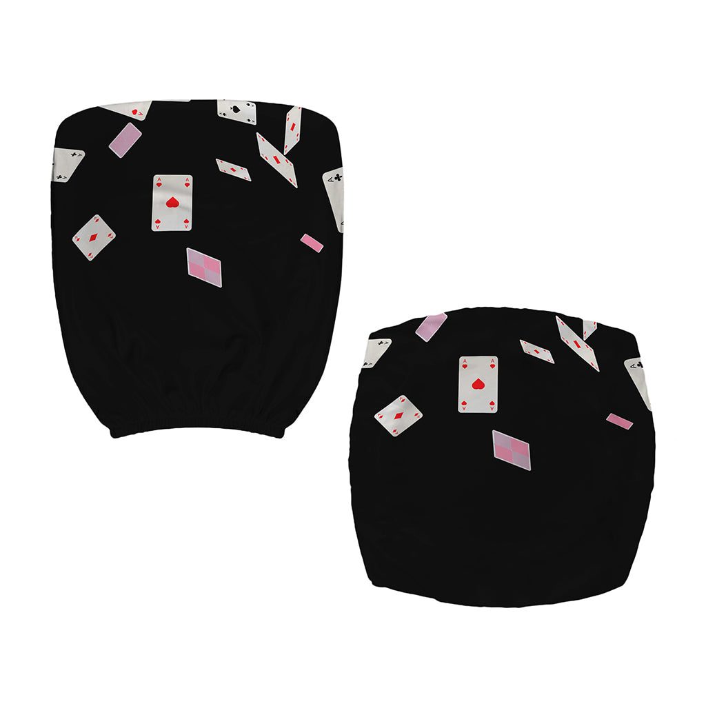 Falling Casino Card Print Office Chair Cover