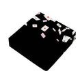 Falling Casino Card Print Outdoor Seat Cushion Cover