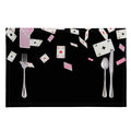 Falling Casino Card Print Placemat