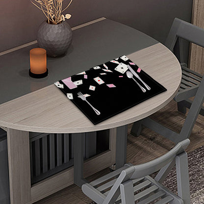 Falling Casino Card Print Placemat