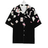 Falling Casino Card Print Rayon Hawaiian Shirt