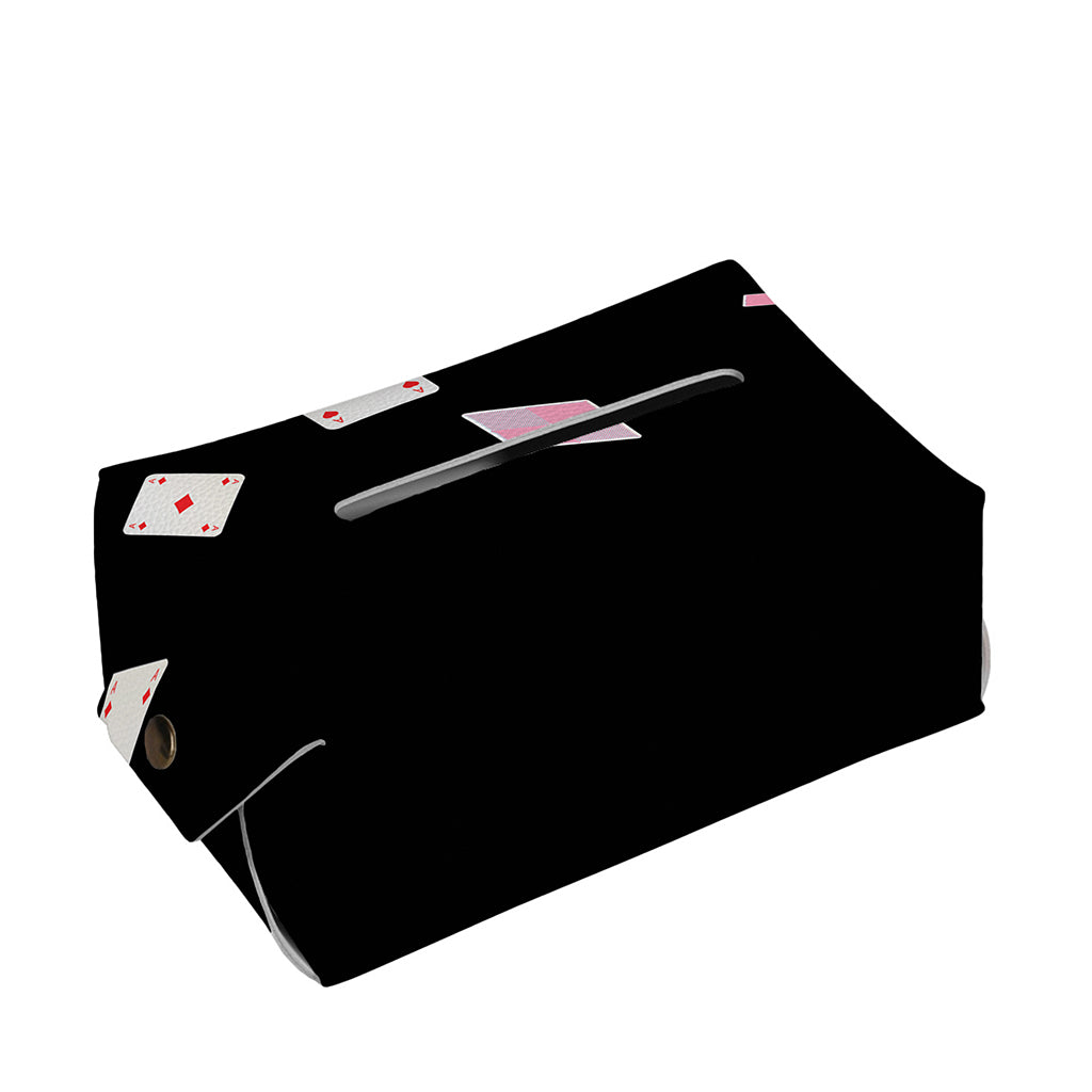 Falling Casino Card Print Rectangle Tissue Box Cover