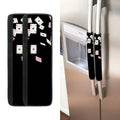 Falling Casino Card Print Refrigerator Handle Covers