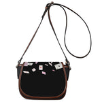 Falling Casino Card Print Saddle Bag