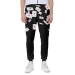 Falling Casino Card Print Scuba Joggers