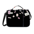 Falling Casino Card Print Shoulder Strap Bible Bag