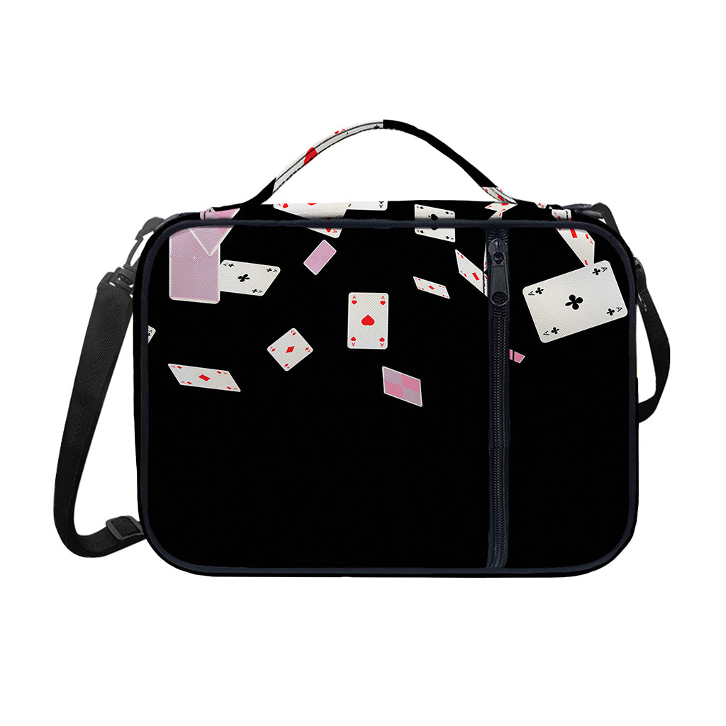 Falling Casino Card Print Shoulder Strap Bible Bag