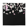 Falling Casino Card Print Silk Bandana