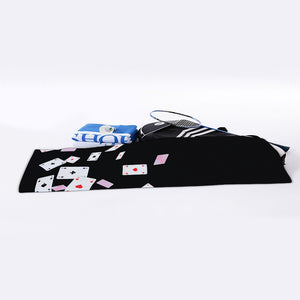 Falling Casino Card Print Sports Towel