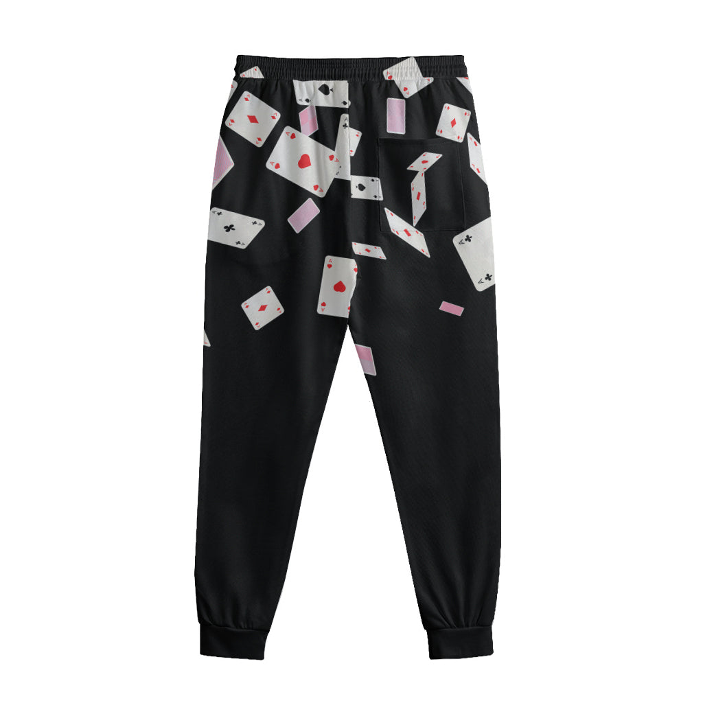 Falling Casino Card Print Sweatpants