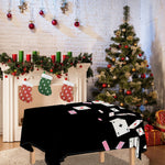 Falling Casino Card Print Tablecloth
