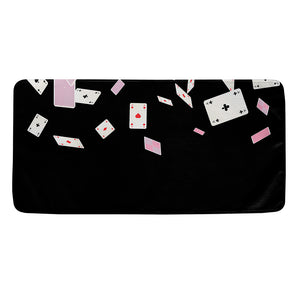 Falling Casino Card Print Towel