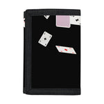 Falling Casino Card Print Trifold Wallet