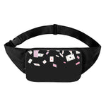 Falling Casino Card Print Waist Bag