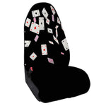 Falling Casino Card Print Waterproof Car Seat Cover