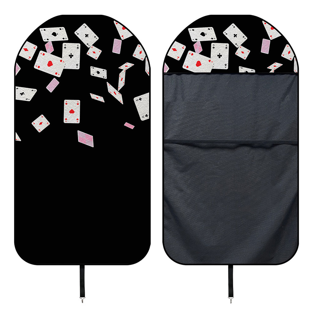 Falling Casino Card Print Waterproof Car Seat Cover