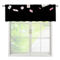 Falling Casino Card Print Window Valance