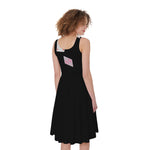 Falling Casino Card Print Women's Sleeveless Dress