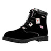 Falling Casino Card Print Work Boots